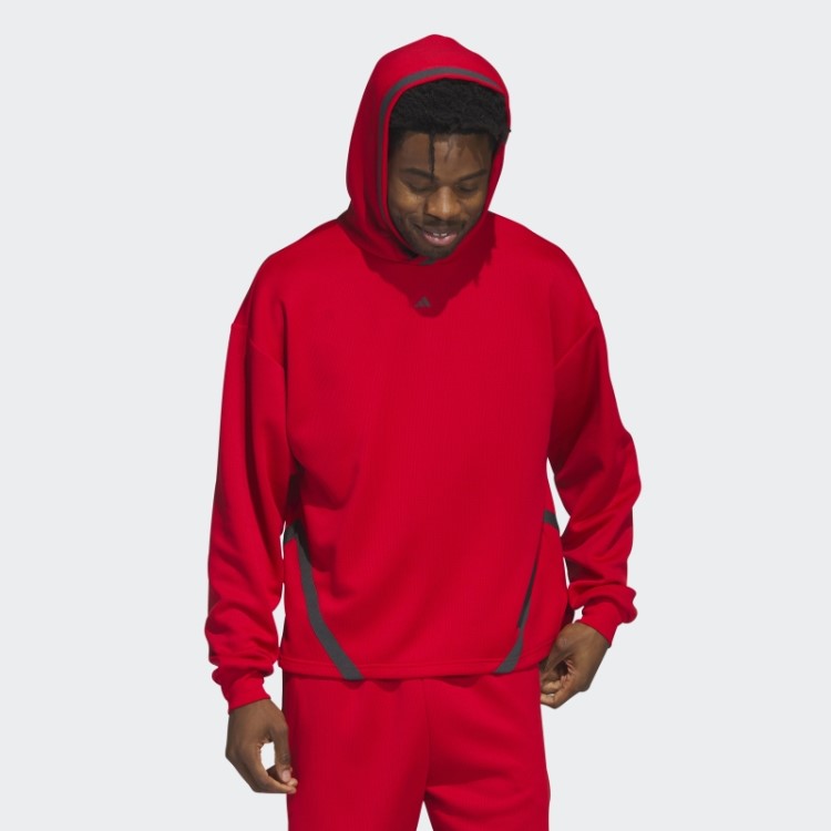 Moletom Com Capuz Escarlate Adidas