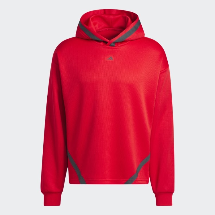 Moletom Com Capuz Escarlate Adidas