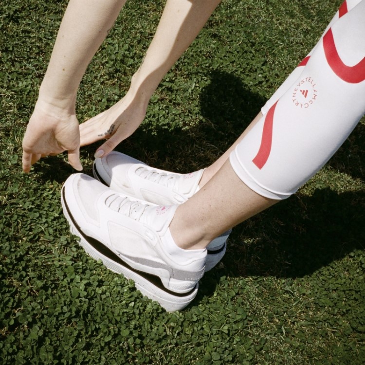 Tênis De Corrida Branco Adidas By Stella Mccartney Earthlight Mesh Fashion
