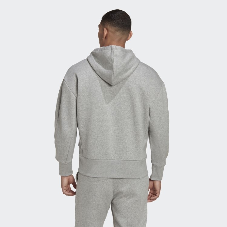 Moletom Com Capuz Cinza Médio Adidas Studio Lounge