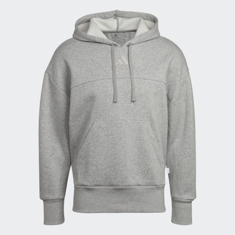 Moletom Com Capuz Cinza Médio Adidas Studio Lounge