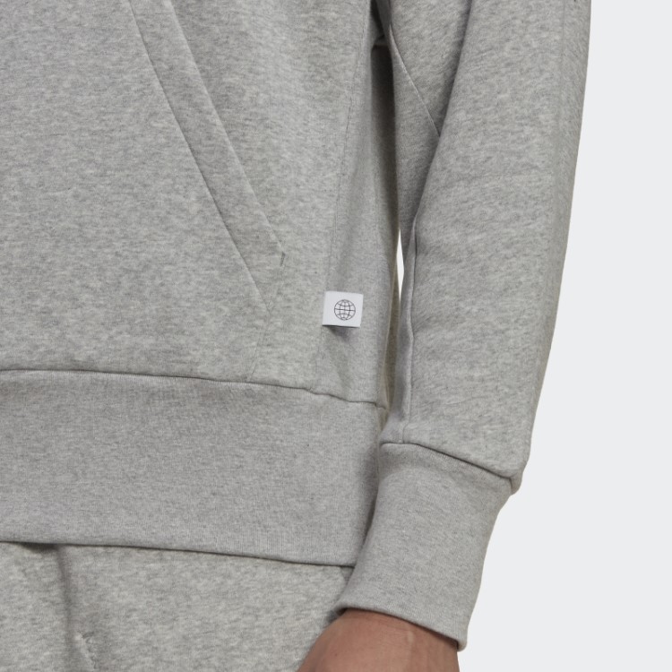 Moletom Com Capuz Cinza Médio Adidas Studio Lounge