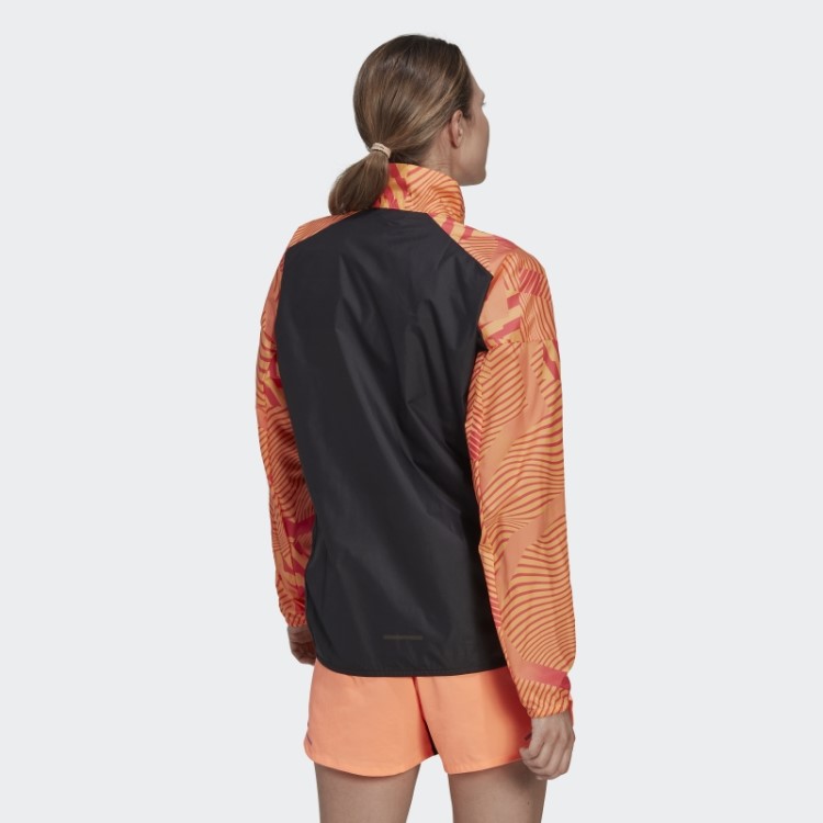 Jaqueta Terrex Lilás Para Trilha Com Estampa Bca Adidas