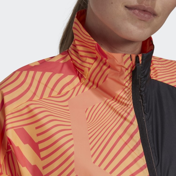 Jaqueta Terrex Lilás Para Trilha Com Estampa Bca Adidas