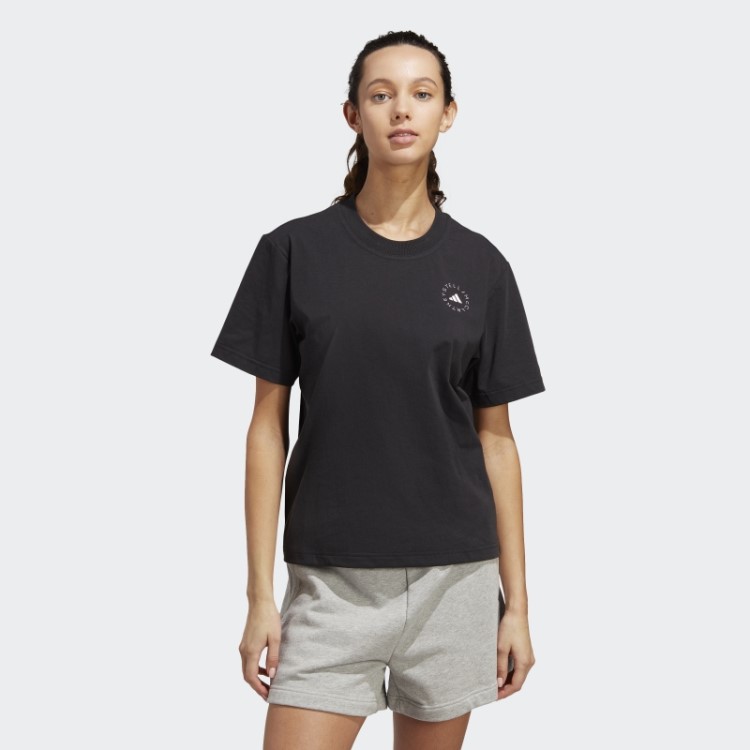 Camiseta Preta Adidas By Stella Mccartney Truecasuals Regular Para Roupas Esportivas Quente