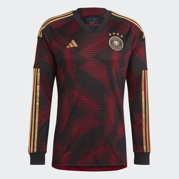 Adidas Camisa Preta Alemanha 22 De Manga Longa