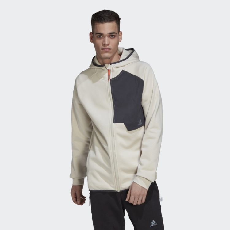 Moletom Com Capuz De Alumínio X-city Com Zíper Completo Adidas