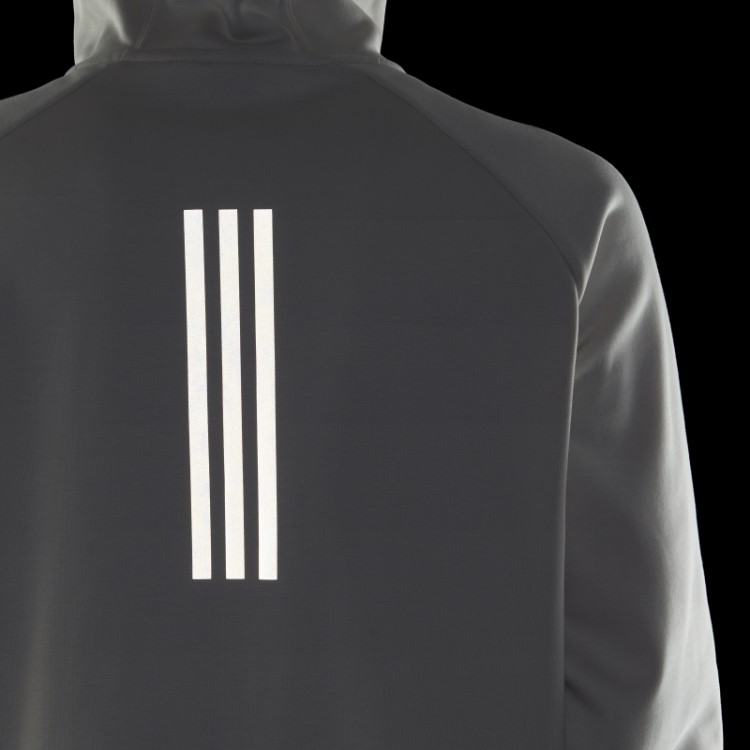 Moletom Com Capuz De Alumínio X-city Com Zíper Completo Adidas
