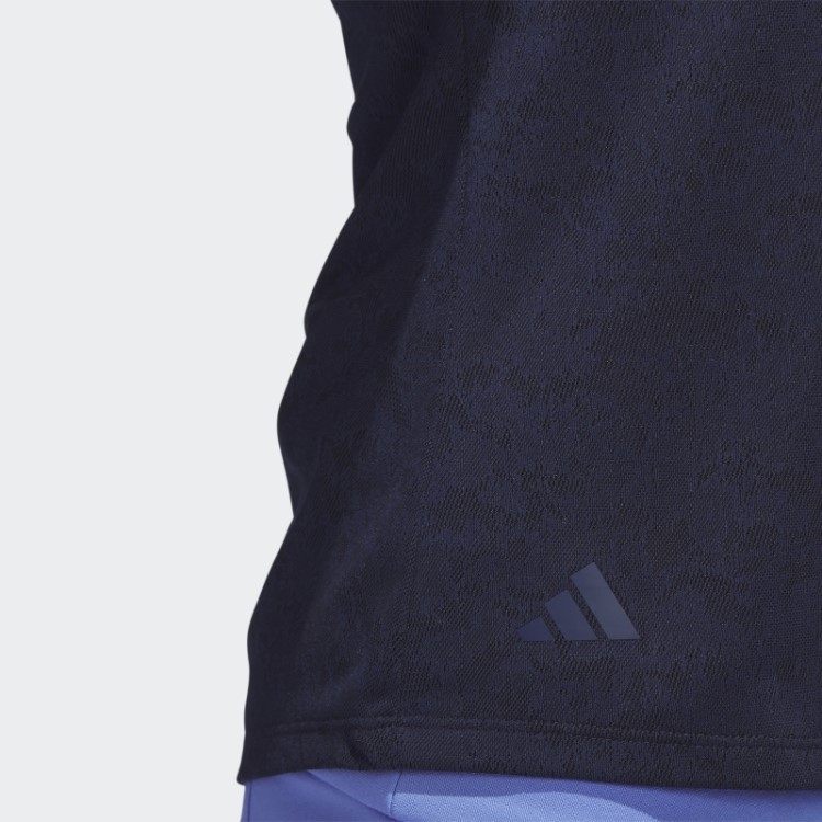 Camisa Polo Jacquard Golf Adidas Navy