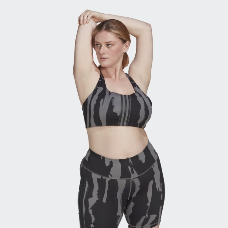 Sutiã De Suporte Médio Thebe Magugu (tamanho Grande) Cinza Adidas