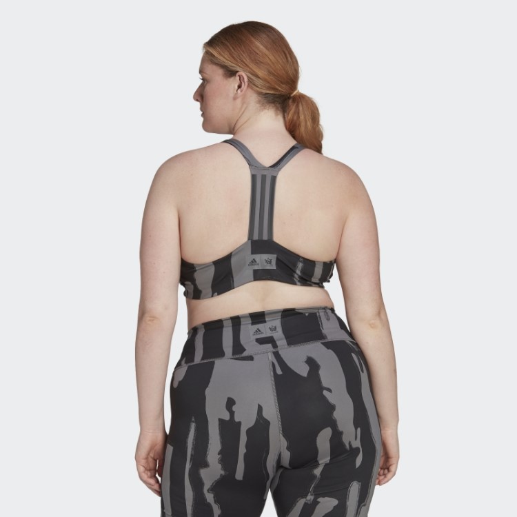 Sutiã De Suporte Médio Thebe Magugu (tamanho Grande) Cinza Adidas