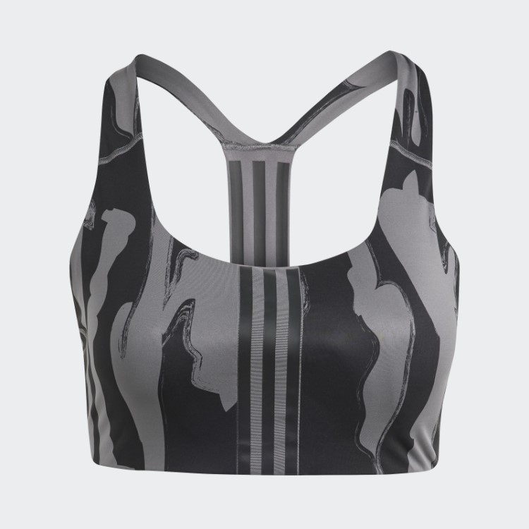 Sutiã De Suporte Médio Thebe Magugu (tamanho Grande) Cinza Adidas