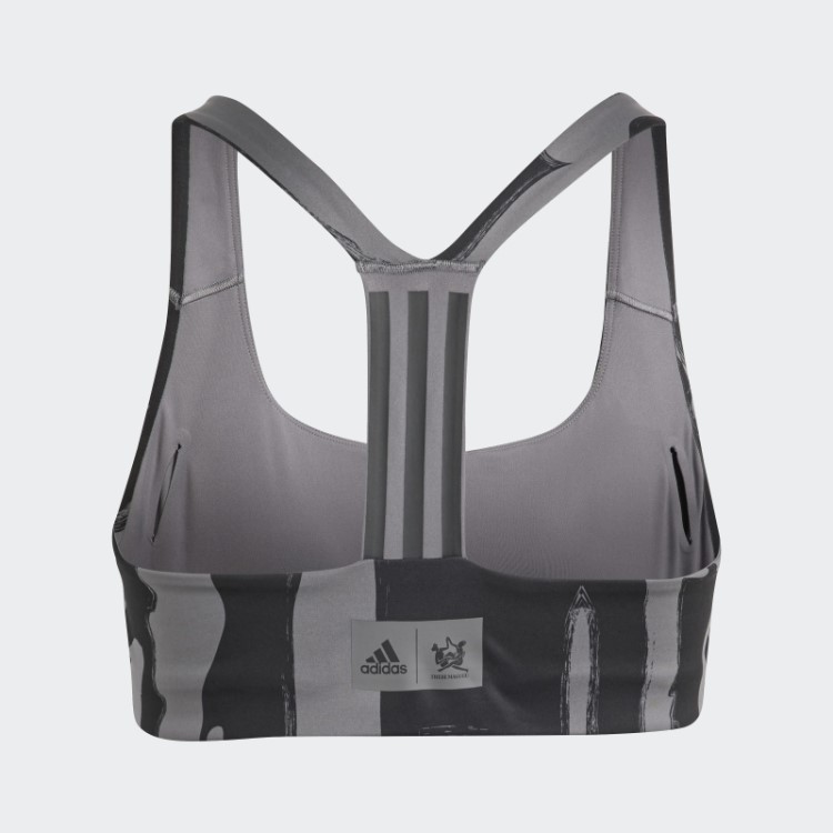 Sutiã De Suporte Médio Thebe Magugu (tamanho Grande) Cinza Adidas