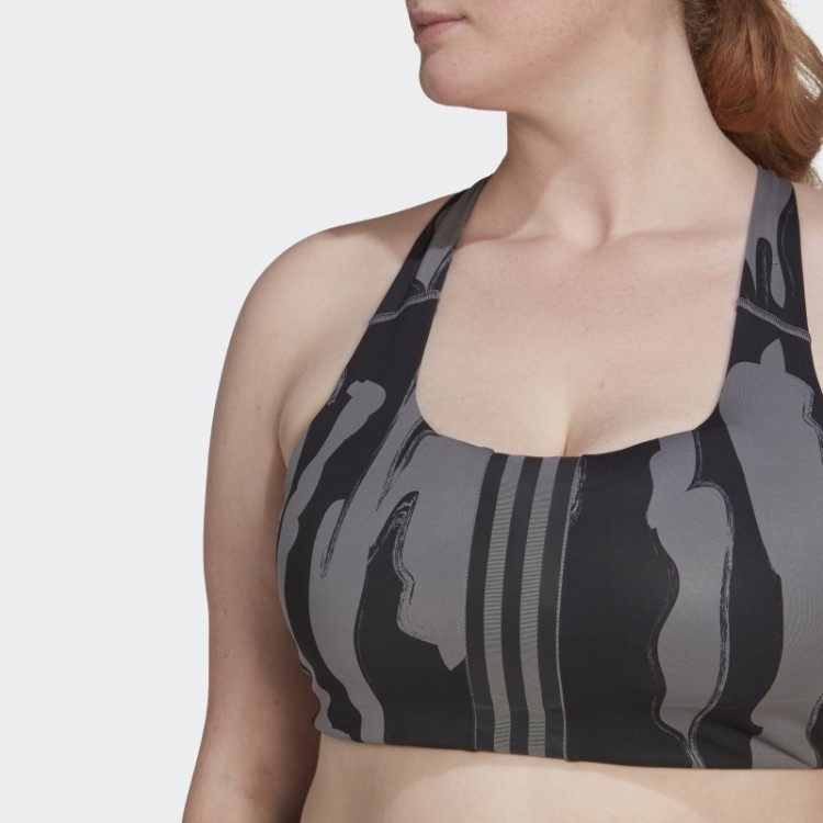 Sutiã De Suporte Médio Thebe Magugu (tamanho Grande) Cinza Adidas