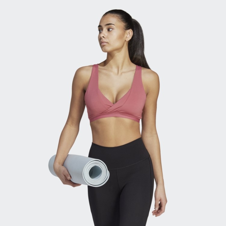 Sutiã De Amamentação De Suporte De Luz Para Estúdio De Ioga Essencial Rosa Adidas