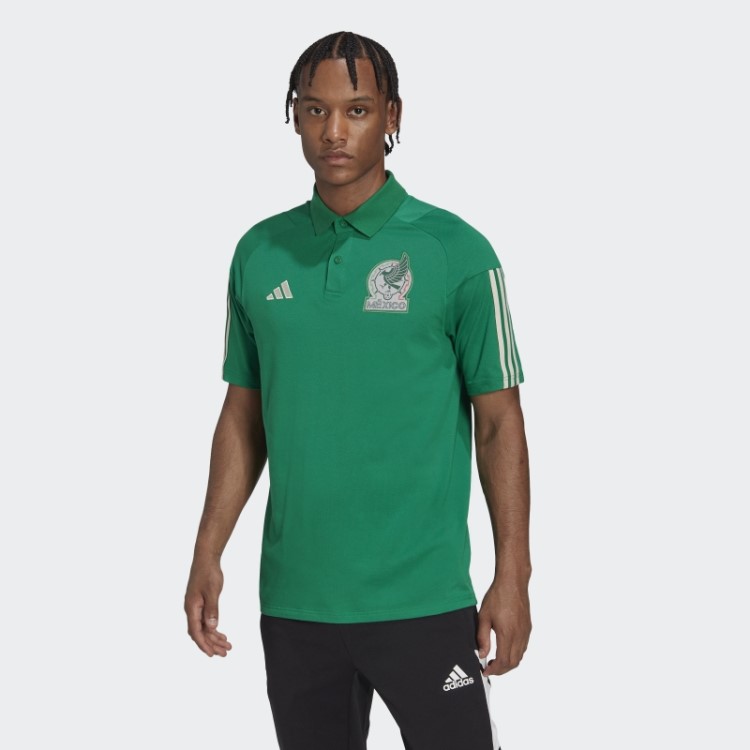 México Camisa Polo Tiro 23 Verde Adidas