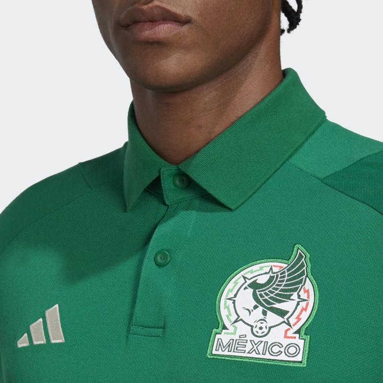 México Camisa Polo Tiro 23 Verde Adidas