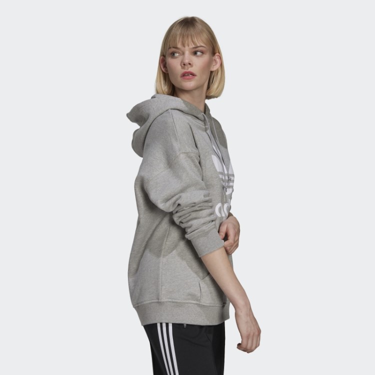 Moletom Cinza Médio Adidas Adicolor Trefoil Hot