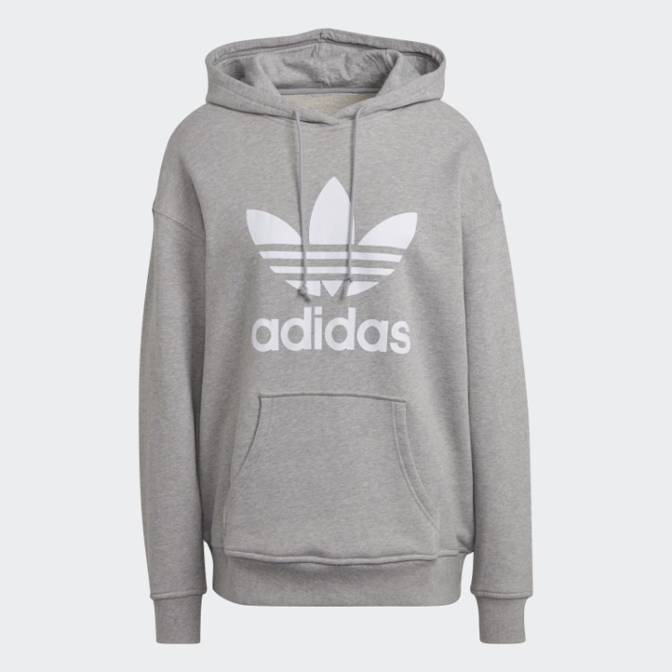 Moletom Cinza Médio Adidas Adicolor Trefoil Hot