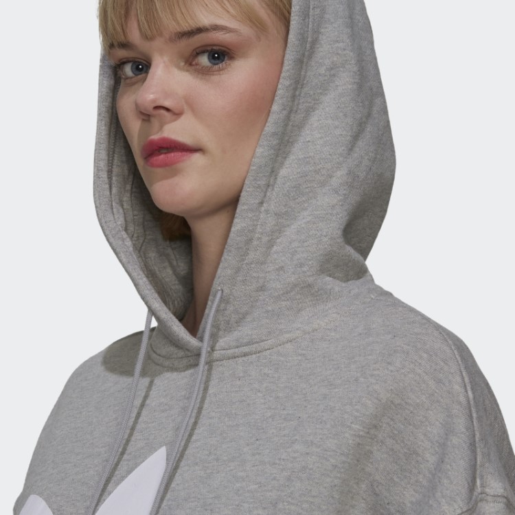 Moletom Cinza Médio Adidas Adicolor Trefoil Hot