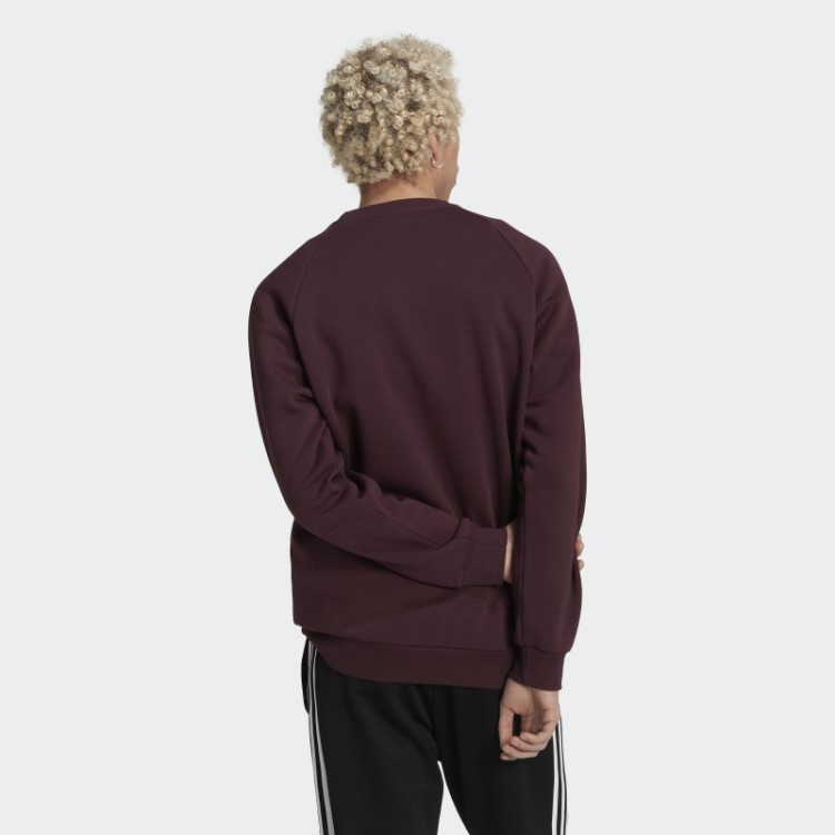 Moletom Clássico Adicolor Com As Três Listras Marrom Adidas