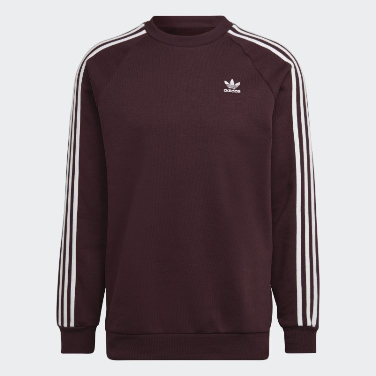 Moletom Clássico Adicolor Com As Três Listras Marrom Adidas