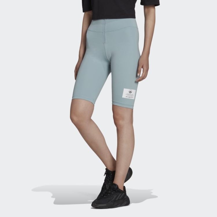Leggings Curtas De Bicicleta Cinza Adidas