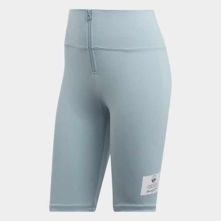 Leggings Curtas De Bicicleta Cinza Adidas