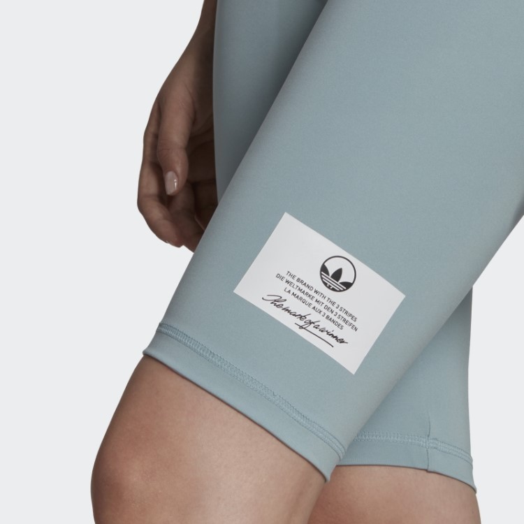 Leggings Curtas De Bicicleta Cinza Adidas
