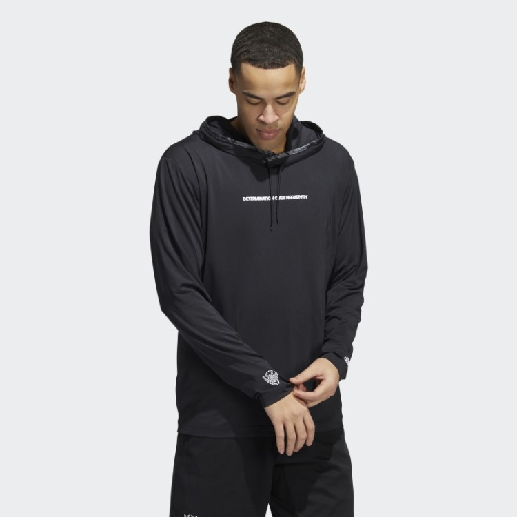 Pulôver Donovan Mitchell Com Capuz Preto Adidas
