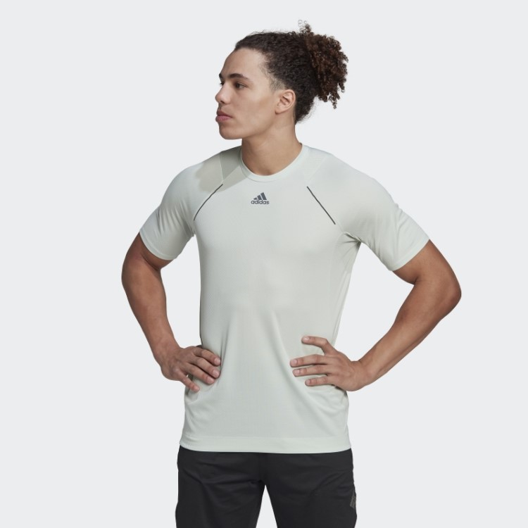 Camiseta De Treino Hiit Spin Verde Adidas