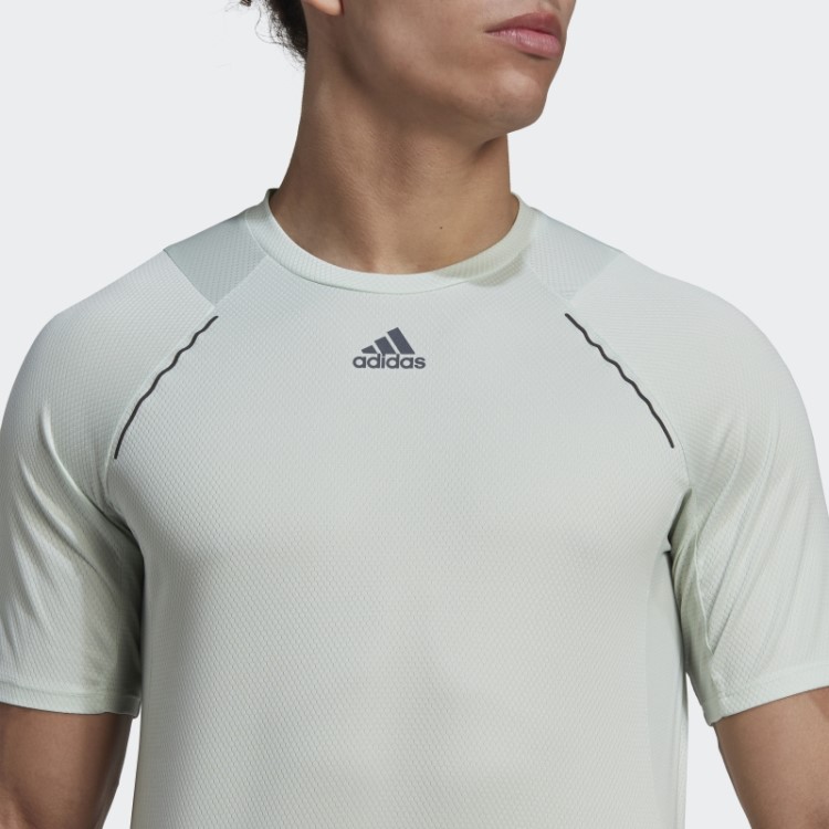 Camiseta De Treino Hiit Spin Verde Adidas