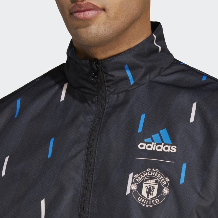 Jaqueta Reversível Manchester United Hino Preto Adidas