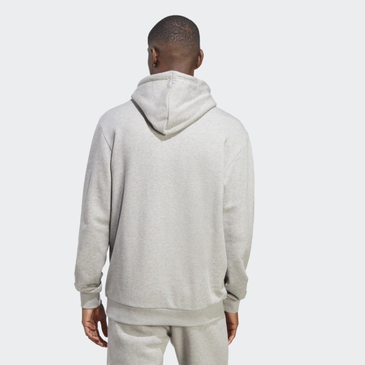 Adidas Moletom Com Capuz Cinza Médio Adicolor Classics Trefoil