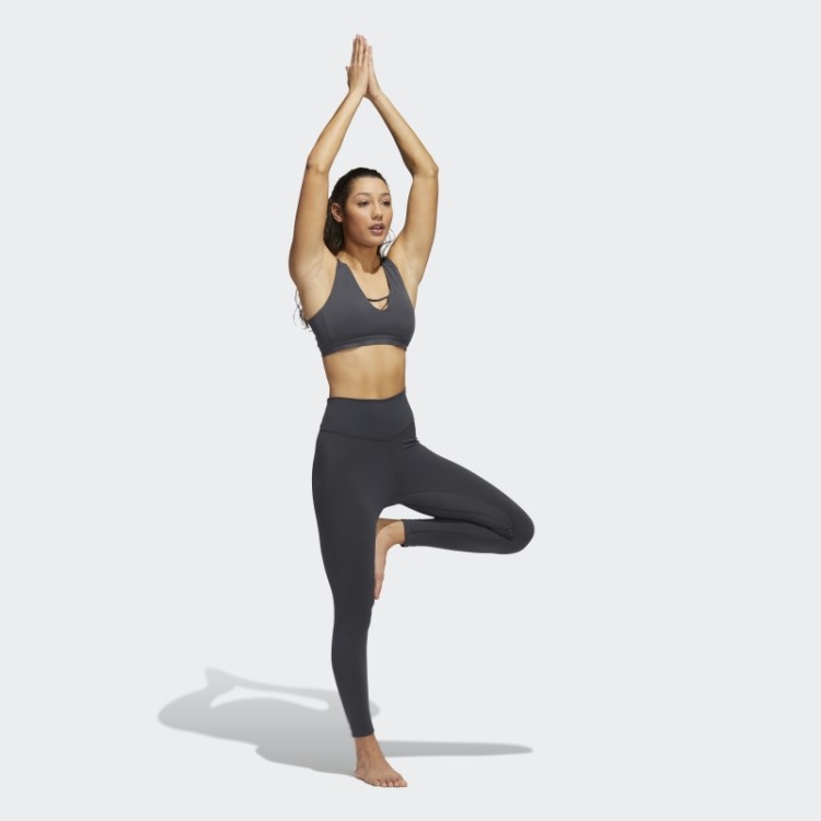 Leggings De Carbono Adidas Yoga Luxe Studio 7/8 Moda