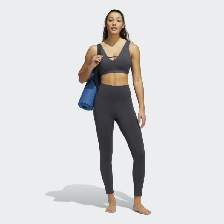 Leggings De Carbono Adidas Yoga Luxe Studio 7/8 Moda