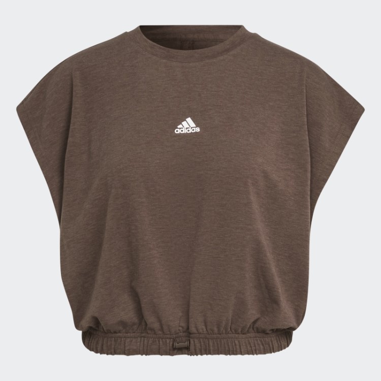 Adidas Hyperglam Camiseta Sem Manga Marrom