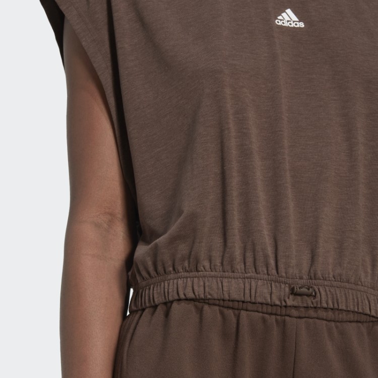 Adidas Hyperglam Camiseta Sem Manga Marrom