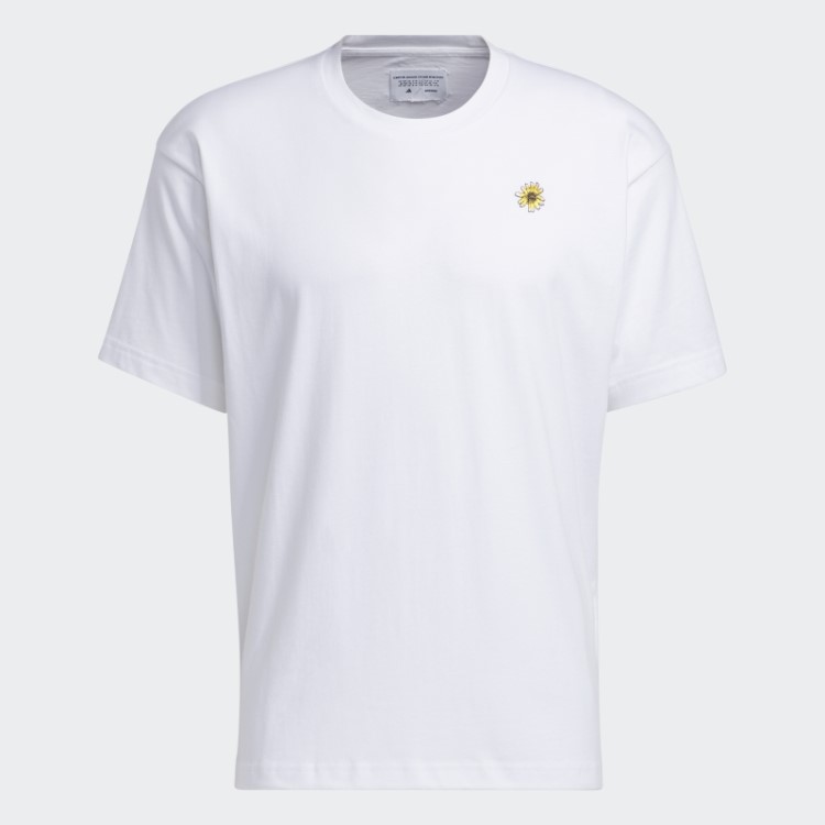 Camiseta Branca Adidas Adicross Burning Cart Society (gênero Neutro)