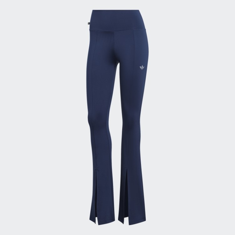 Calça Flare Adidas Com Bainha Dividida Night Indigo