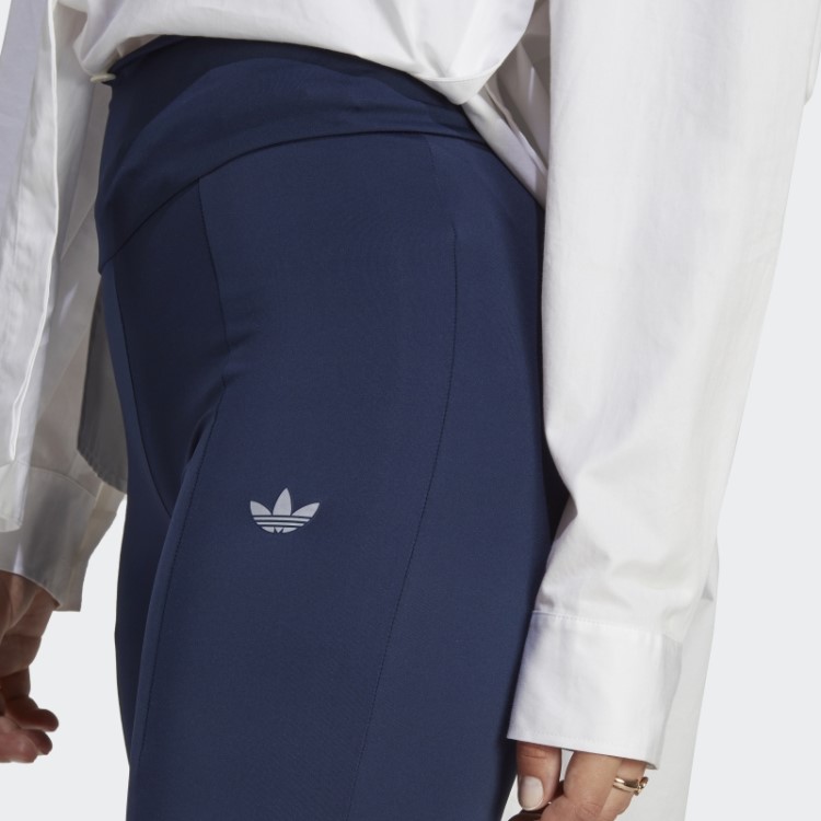 Calça Flare Adidas Com Bainha Dividida Night Indigo