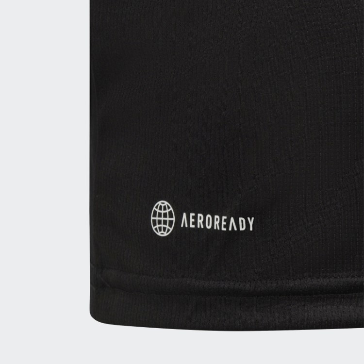 Trem Essencial Aeroready 3 Listras Camiseta Regular Fit Adidas Preta