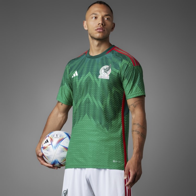 México 22 Home Autêntico Jersey Adidas Verde