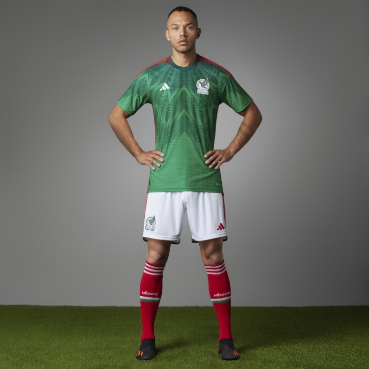 México 22 Home Autêntico Jersey Adidas Verde