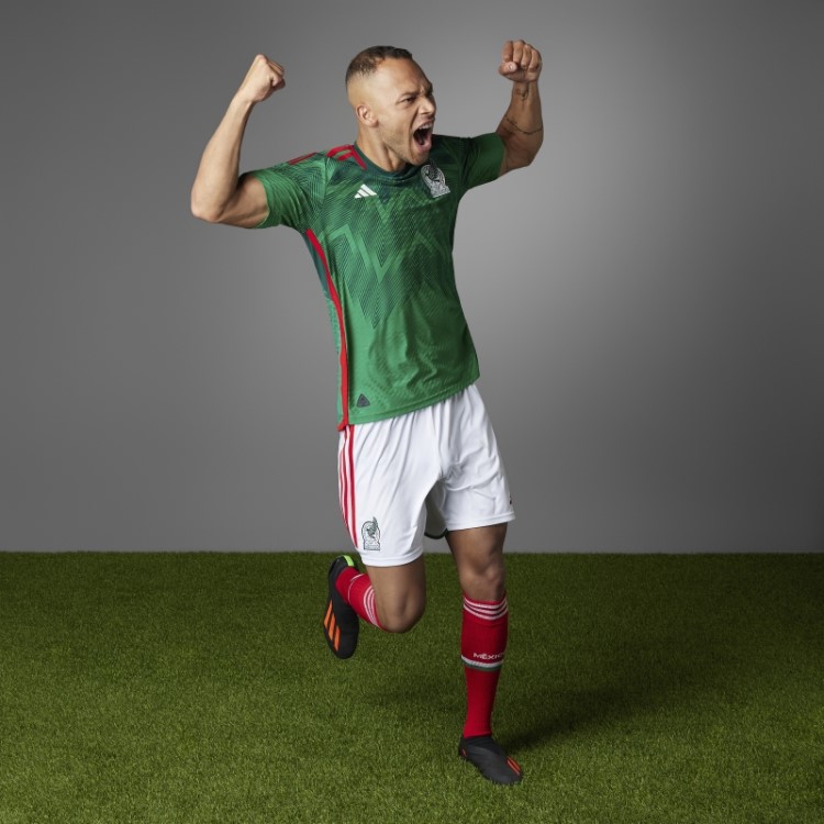 México 22 Home Autêntico Jersey Adidas Verde