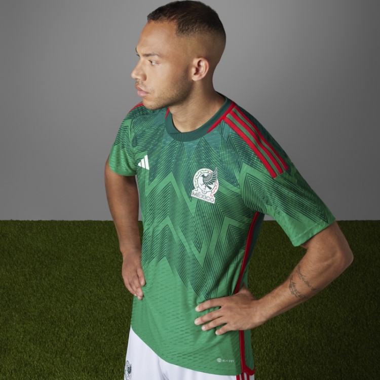 México 22 Home Autêntico Jersey Adidas Verde