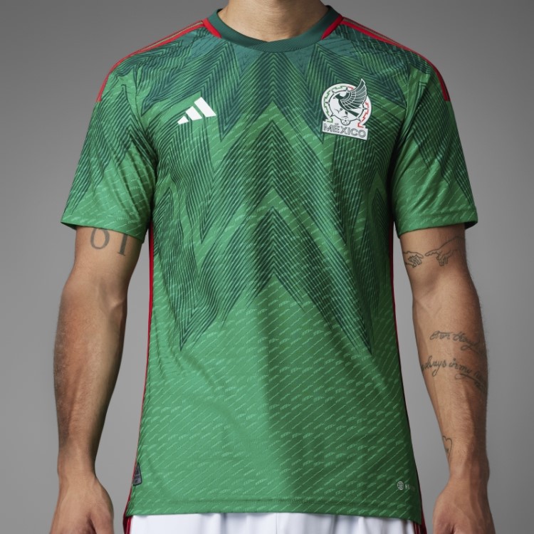 México 22 Home Autêntico Jersey Adidas Verde