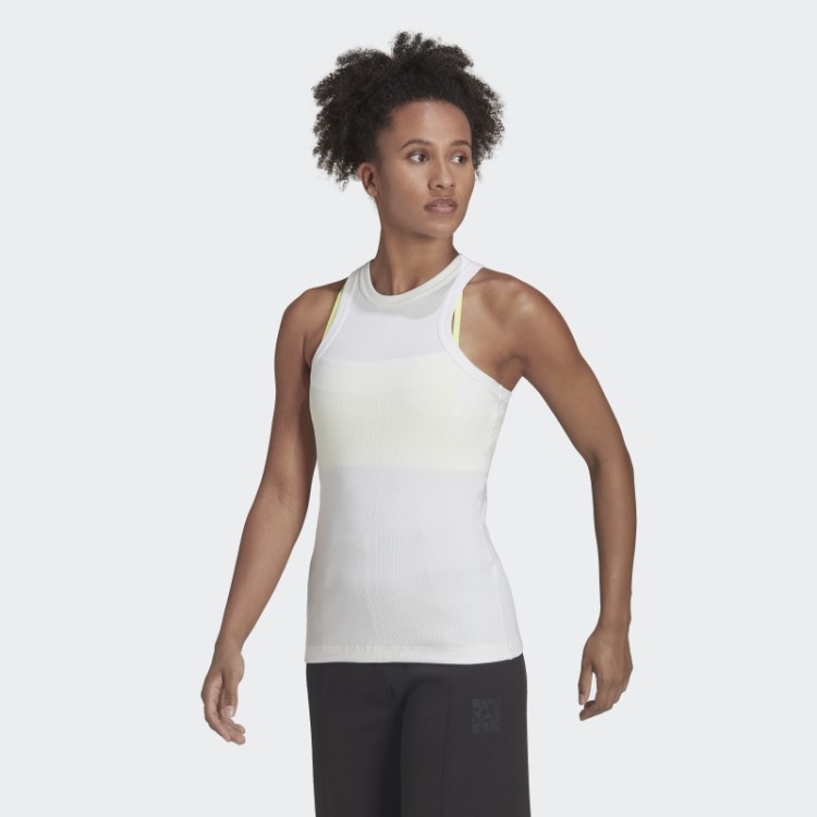 Regata Branca Fashion Adidas X Karlie Kloss Com Nervuras