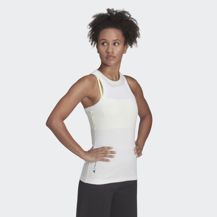 Regata Branca Fashion Adidas X Karlie Kloss Com Nervuras