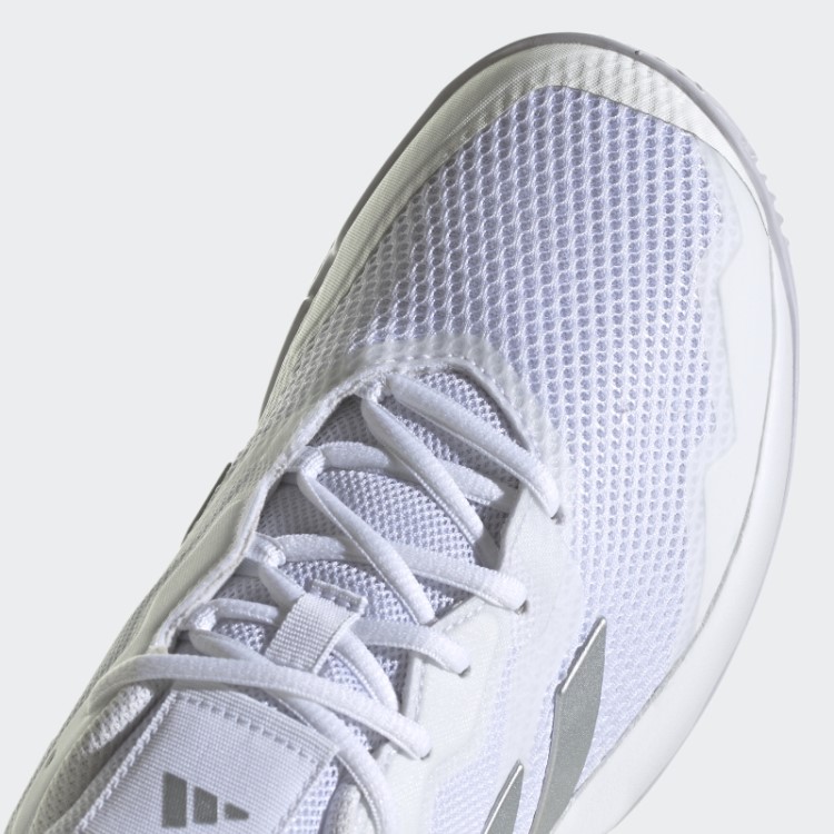 Tênis Fashion Adidas Courtjam Control Prata